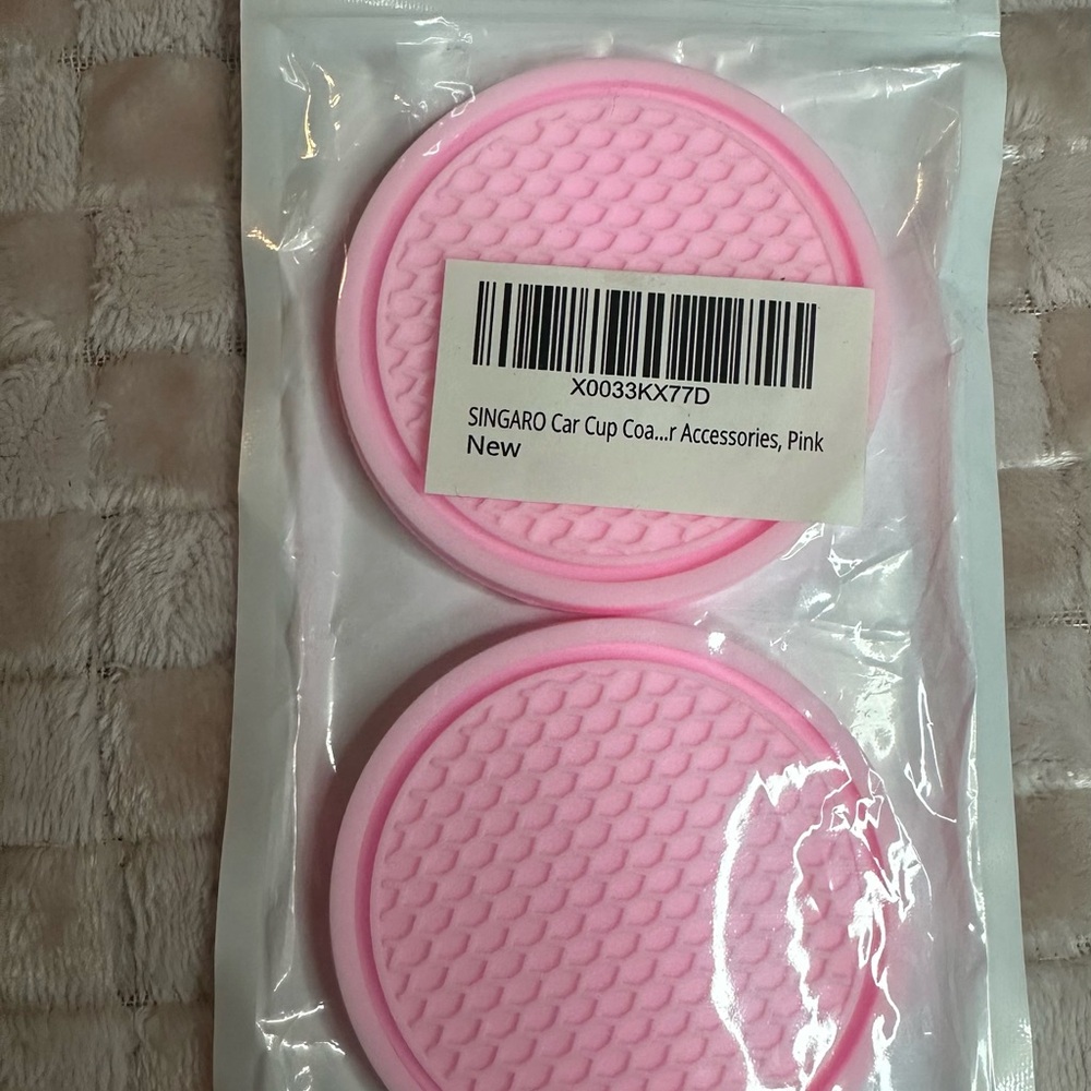 Pink Car Cup Coasters